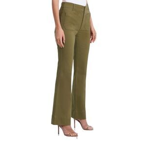 NWT Bagatelle Collection High Waisted Stretch Cotton Flare Pants. Size 10